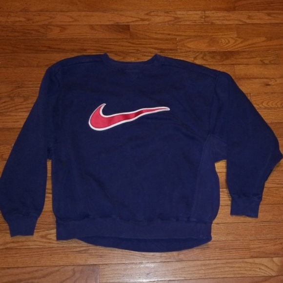 Nike Other - Vintage Nike Embroidered Swoosh Pullover Large